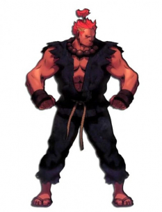Concept art of Akuma (Gouki in Japan) for Street Fighter III 2nd Impact