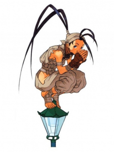 Concept art of Ibuki for Street Fighter III 2nd Impact