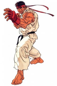 Concept art of Ryu for Street Fighter III 2nd Impact