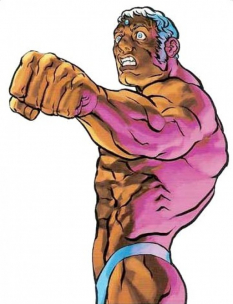Concept art of Urien for Street Fighter III 2nd Impact