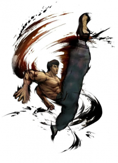 Concept art of Fei Long for Street Fighter IV