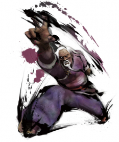 Concept art of Gen for Street Fighter IV