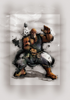 Concept art of Gouken for Street Fighter IV