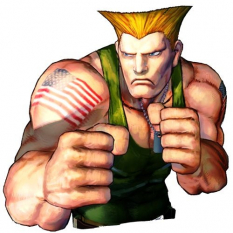 Concept art of Guile for Street Fighter IV