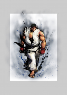 Concept art of Ryu for Street Fighter IV