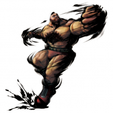 Concept art of Zangief for Street Fighter IV