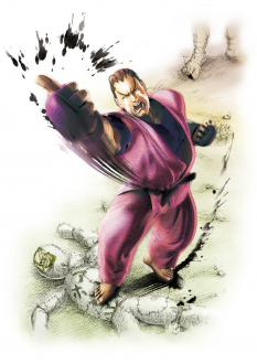 Concept art of Dan for Super Street Fighter IV