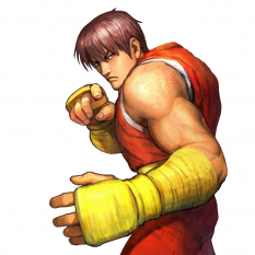 Concept art of Guy for Super Street Fighter IV