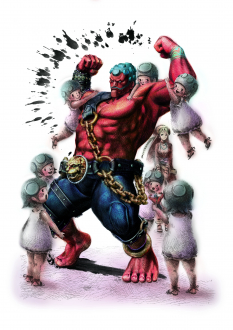 Concept art of Hakan for Super Street Fighter IV