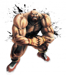 Concept art of Zangief for Super Street Fighter IV