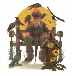 Concept art of Charles and Crows for Bioshock Infinite