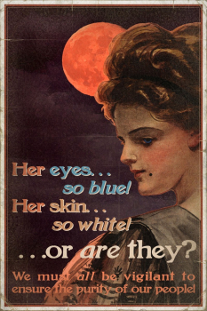 Blue Eyes propaganda advertisement from Bioshock Infinite