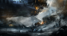 Concept artwork for Halo 4 by Nicolas Bouvier