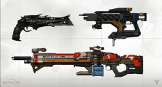 Concept artwork of gun designs for Destiny