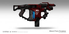 Concept artwork of Blood Pack Punisher for Mass Effect 3 by Brian Sum