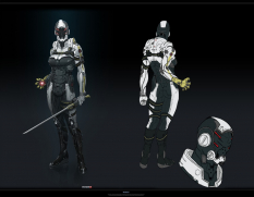 Concept artwork of Cerberus Ninja for Mass Effect 3 by Benjamin Huen