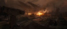 Concept artwork of Destruction for Mass Effect 3