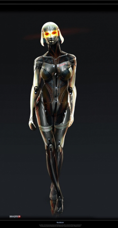 Concept artwork of EDI for Mass Effect 3 by Benjamin Huen