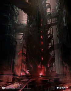 Concept artwork of Generators for Mass Effect 3 by Brian Sum