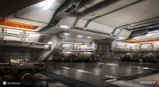 Concept artwork of Mars Interior for Mass Effect 3 by Brian Sum