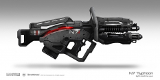 Concept artwork of N7 Typhoon for Mass Effect 3 by Brian Sum