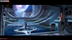 Concept artwork of Presidium Hospital for Mass Effect 3 by Matt Rhodes