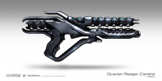 Concept artwork of Quarian Reegar Carbine for Mass Effect 3 by Brian Sum