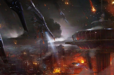 Concept artwork of Reaper Invasion for Mass Effect 3