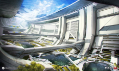 Concept artwork of The Presidium for Mass Effect 3 by Brian Sum