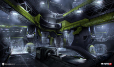 Concept artwork of The Reactor for Mass Effect 3 by Brian Sum