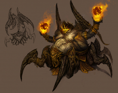 Concept art of Azmodan for Diablo III