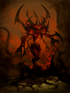Concept art of Diablo for Diablo III