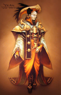 Concept art of Yzan for Diablo III by Victor Lee