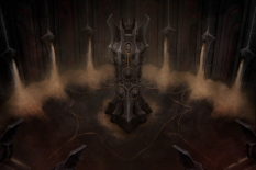 Concept art of an environment for Diablo III