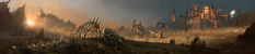 Caldeum landscape concept art for Diablo III