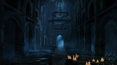 Church lighting concept art for Diablo III