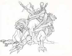Treasure seeker concept art for Diablo III