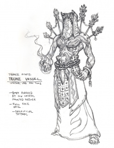 Triune vessel concept art for Diablo III by Victor Lee