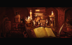 Books concept art for Diablo III