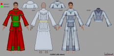 Concept art of cleric light armor for Guild Wars 2 by Hai Phan