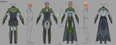 Concept art of science light armor for Guild Wars 2 by Hai Phan