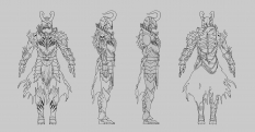 Concept art of orrian armor for Guild Wars 2 by Nadine McKee