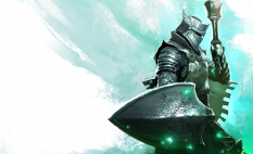 Concept art of knight for Guild Wars 2 by Kekai Kotaki