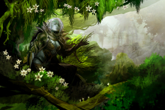 Concept art of sylvari for Guild Wars 2 by Kekai Kotaki