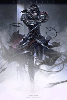 Concept art of assassin for Guild Wars 2 by Hyojin Ahn