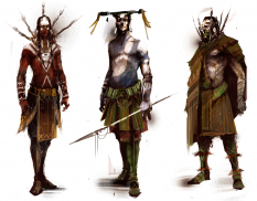 Concept art of character concepts for Guild Wars 2 by Richard Anderson