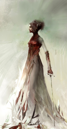 Concept art of character concept for Guild Wars 2 by Richard Anderson
