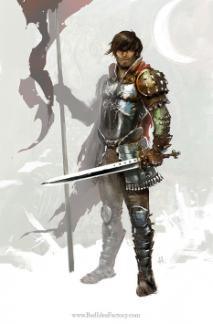 Concept art of royal guard for Guild Wars 2 by HORiA DOCiU