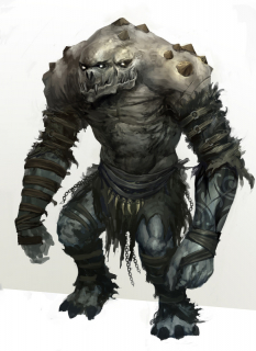 Concept art of monster concept for Guild Wars 2 by Kekai Kotaki