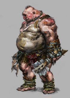 Concept art of giant for Guild Wars 2 by Jamie Jang